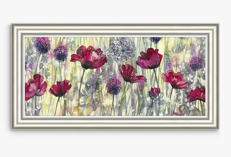 John Lewis Catherine Stephenson 'Raspberry Poppy' Framed Print 58 x 113cm - Kazoop 