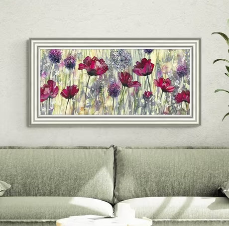 John Lewis Catherine Stephenson 'Raspberry Poppy' Framed Print 58 x 113cm - Kazoop 