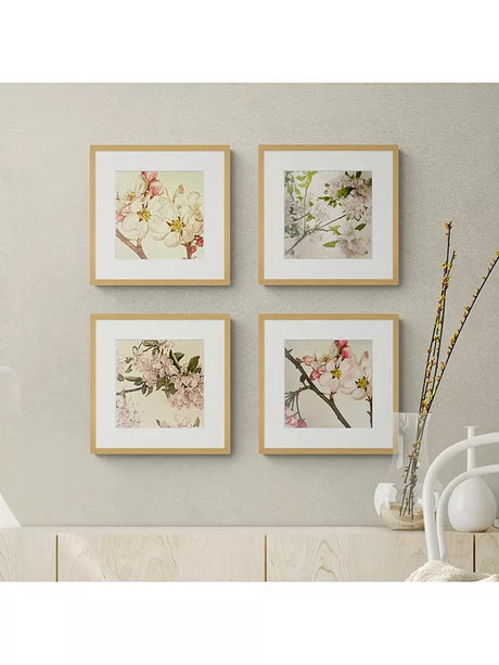 John Lewis Print Punk Studio - 'Vintage Blossom' Framed Print Set of 4 Multi - Kazoop 