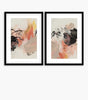 John Lewis PI Studio Grapefruit I & II' Abstract 2 Framed Prints 73.5 x 53.5 - Kazoop 