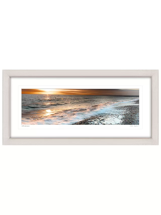 John Lewis - Mike Shepherd Seascape Framed Print 52 x 107cm Landscape - Kazoop 