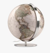 National Geographic Antique Style 37cm Earth Illuminated Globe - Brown/Multi