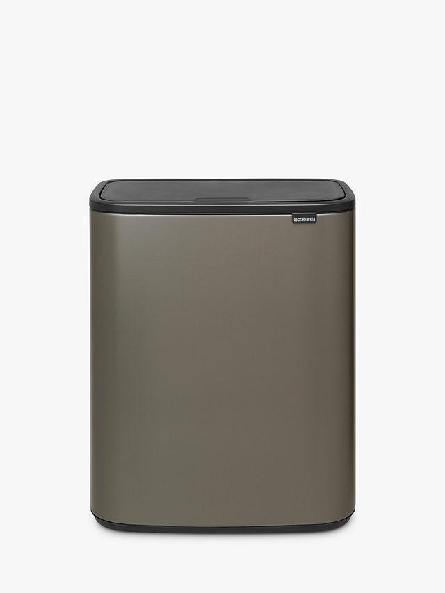 Brabantia Bo Touch Bin 60L H65.6 x W54.5 x D31.2cm - Platinum