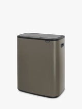 Brabantia Bo Touch Bin 60L H65.6 x W54.5 x D31.2cm - Platinum