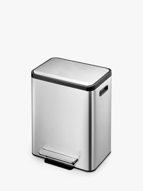 EKO Ecocasa Recycling Pedal Bin 30L H49 x W40.5 x D32cm - Silver