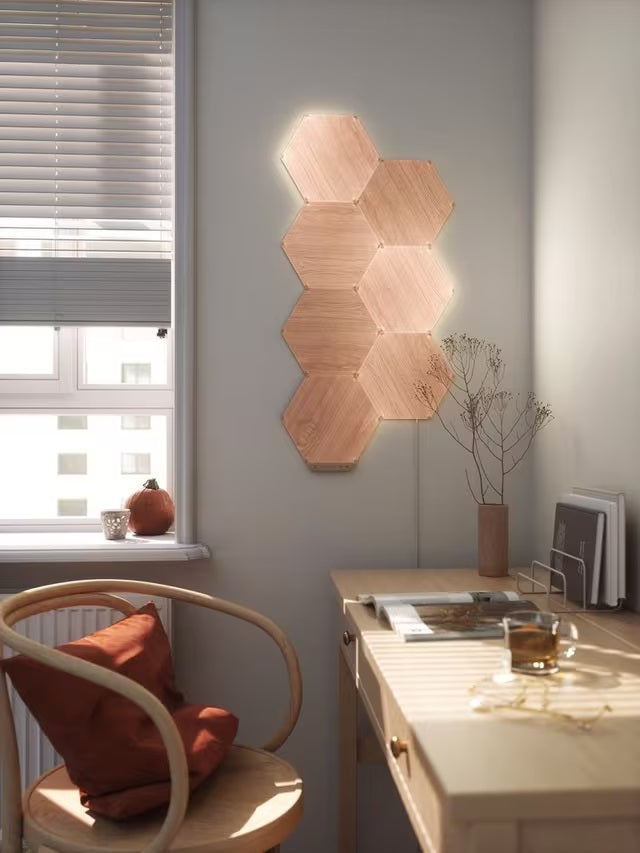 Nanoleaf Elements Hexagon Starter Kit 7 LED Light Panels - Cool/Warm White