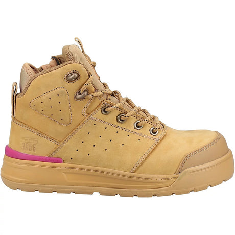 Hard Yakka Women's 3056 PR Side Zip Work Safety Boot - Size UK5 - Wheat