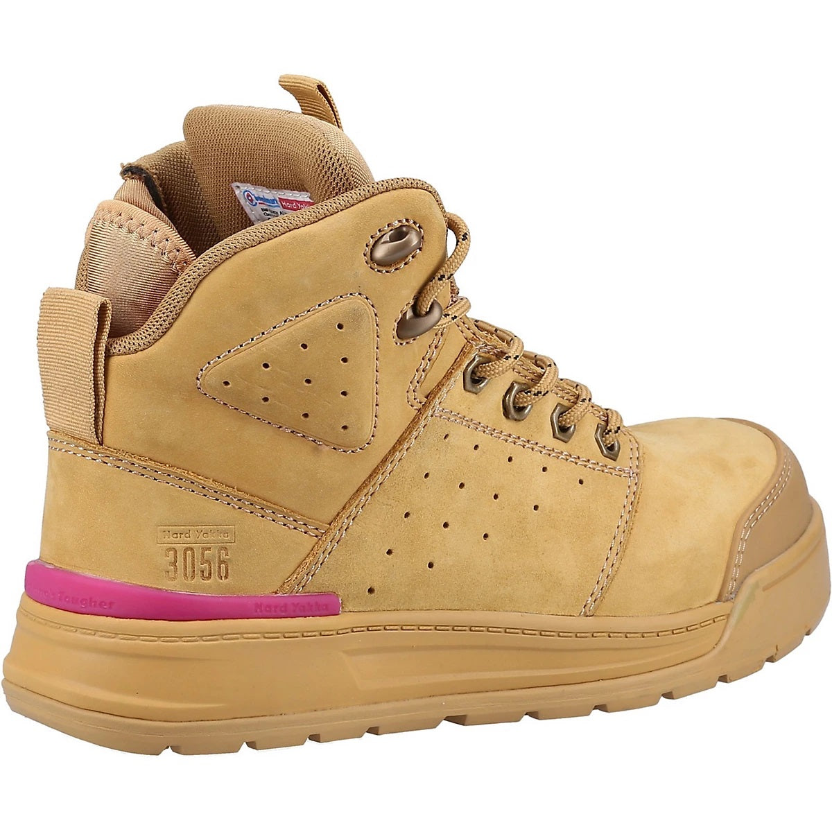 Hard Yakka Women's 3056 PR Side Zip Work Safety Boot - Size UK5 - Wheat