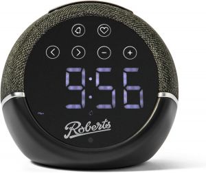 Roberts Zen FM Alarm Clock Radio LED Corded Electric - Black