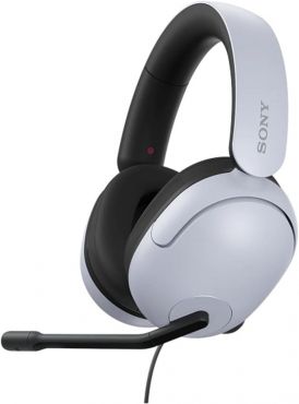 Sony Inzone H3 PS5 & PC Over-ear with Nylon Earcup Gaming Headset - White