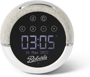 Roberts Zen Plus Wellbeing DAB/DAB+/FM Bluetooth Bedside Clock Radio - White